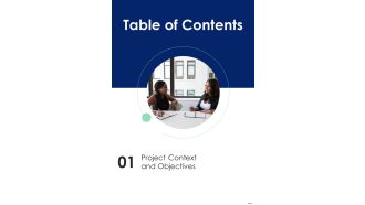 Table Of Contents Proposal For Information Processing Facility Services One Pager Sample Example Document