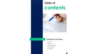 Table Of Contents Qualitative And Quantitative Research Data Assessment One Pager Sample Example Document