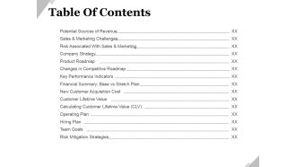 Table Of Contents Template 2 Ppt PowerPoint Presentation Infographic Template Vector