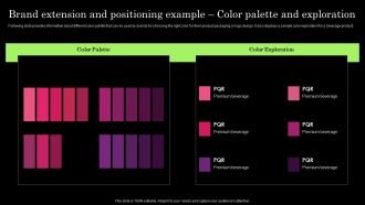 Tactical Brand Extension Launching Brand Extension And Positioning Example Color Elements PDF