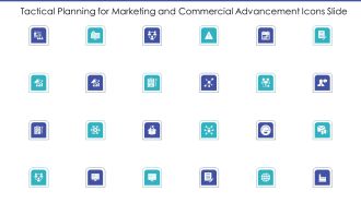 Tactical Planning For Marketing And Commercial Advancement Icons Slide Structure PDF