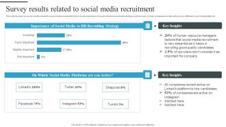 Tactical Process For Social Survey Results Related To Social Media Recruitment Themes PDF