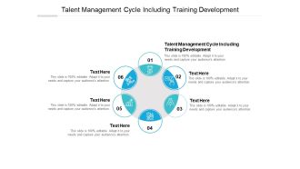 Talent Management Cycle Including Training Development Ppt PowerPoint Presentation Inspiration Themes Cpb