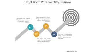 Target Board With Four Staged Arrow Ppt PowerPoint Presentation Show