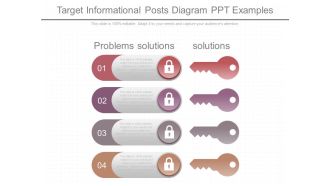 Target Informational Posts Diagram Ppt Examples