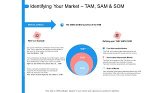 Target Persona Identifying Your Market TAM SAM And SOM Ppt File Maker PDF