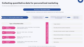 Targeted Marketing Campaigns To Improve Buyers Experience Collecting Quantitative Data For Personalized Rules PDF