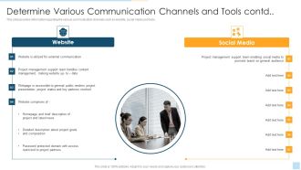 Task Management For Successful Project Delivery Determine Various Communication Channels And Tools Contd Template PDF