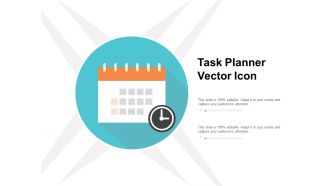 Task Planner Vector Icon Ppt PowerPoint Presentation Styles Maker