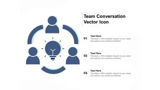 Team Conversation Vector Icon Ppt PowerPoint Presentation Outline Example