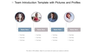Team Introduction Template With Pictures And Profiles Ppt PowerPoint Presentation Infographic Template Graphics Tutorials