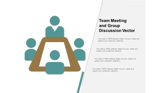 Team Meeting And Group Discussion Vector Ppt Powerpoint Presentation Professional Influencers