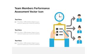 Team Members Performance Assessment Vector Icon Ppt PowerPoint Presentation Slides Grid PDF