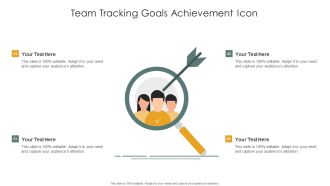 Team Tracking Goals Achievement Icon Professional PDF