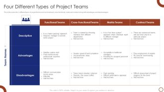 Teams Collaboration Four Different Types Of Project Teams Pictures PDF