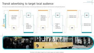 Techniques To Implement Transit Advertising To Target Local Audience Background PDF