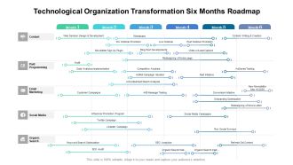 Technological Organization Transformation Six Months Roadmap Structure
