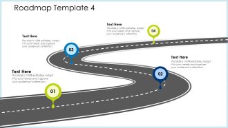 Technology Innovation Human Resource System Roadmap Four Step Process Ppt Infographic Template Graphic Images PDF
