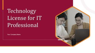 Technology License For IT Professional Ppt PowerPoint Presentation Complete Deck With Slides