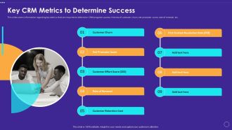 Technology Transformation Toolkit To Enhance Customer Service Key CRM Metrics To Determine Success Rules PDF