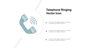 Telephone Ringing Vector Icon Ppt PowerPoint Presentation Summary Design Ideas