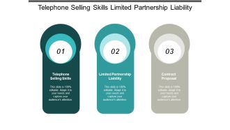 telephone selling skills limited partnership liability contract proposal ppt powerpoint presentation icon example