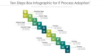 Ten Steps Box Infographic For IT Process Adoption Ppt PowerPoint Presentation File Skills PDF