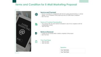Terms And Condition For E Mail Marketing Proposal Ppt PowerPoint Presentation Outline Background Designs