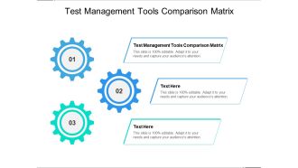 Test Management Tools Comparison Matrix Ppt PowerPoint Presentation Model Background Designs Cpb