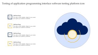 Testing Of Application Programming Interface Software Testing Platform Icon Background PDF