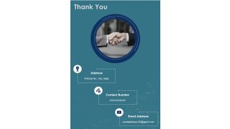 Thank You Secure Network Construction Proposal One Pager Sample Example Document