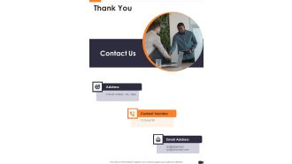 Thank You Video Making Service Proposal One Pager Sample Example Document