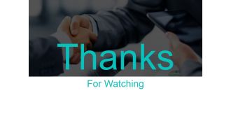 Thanks For Watching Ppt PowerPoint Presentation Example 2015
