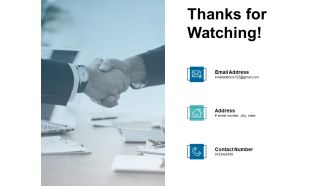 Thanks For Watching Value Creation Plan Ppt PowerPoint Presentation Show Model
