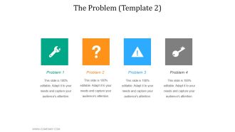 The Problem Template 2 Ppt PowerPoint Presentation Ideas Layout