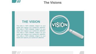 The Vision Ppt PowerPoint Presentation Infographic Template