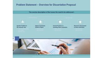 Thesis Problem Statement Overview For Dissertation Proposal Ppt File Graphics Tutorials PDF