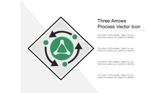Three Arrows Process Vector Icon Ppt PowerPoint Presentation Inspiration Skills