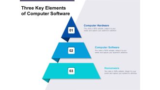 Three Key Elements Of Computer Software Ppt PowerPoint Presentation Layouts Deck PDF