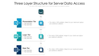 Three Layer Structure For Server Data Access Ppt Professional Brochure PDF