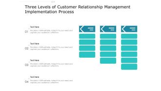 Three Levels Of Customer Relationship Management Implementation Process Ppt PowerPoint Presentation Gallery Guide PDF