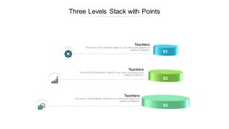 Three Levels Stack With Points Ppt PowerPoint Presentation Infographics Aids PDF