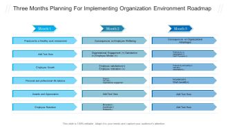Three Months Planning For Implementing Organization Environment Roadmap Download PDF