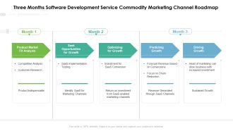 Three Months Software Development Service Commodity Marketing Channel Roadmap Elements