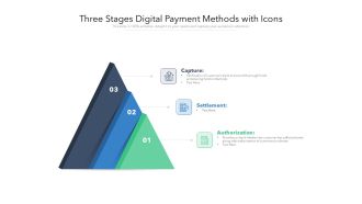 Three Stages Digital Payment Methods With Icons Ppt PowerPoint Presentation Infographics Master Slide PDF