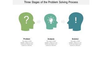 Three Stages Of The Problem Solving Process Ppt PowerPoint Presentation Portfolio Layout