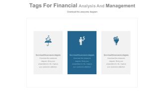 Three Types Of Financial Strategies Powerpoint Slides