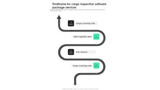 Timeframe For Cargo Inspection Software Package Services One Pager Sample Example Document