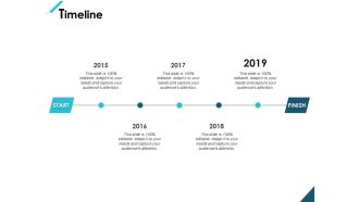Timeline 2015 To 2019 Ppt PowerPoint Presentation Summary Graphics Example