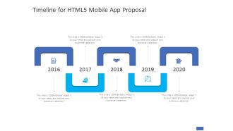 Timeline For HTML5 Mobile App Proposal Ppt PowerPoint Presentation Inspiration Icons PDF